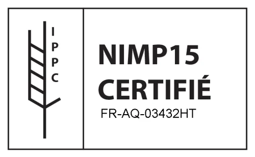Pereet fils scierie et fabrication planchettes et carrelets emballage marmande certifiee NIMP15
